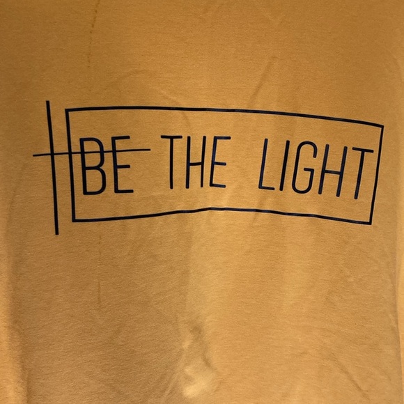 Yellow 'Be The Light' Sweatshirt XL - Picture 2 of 4